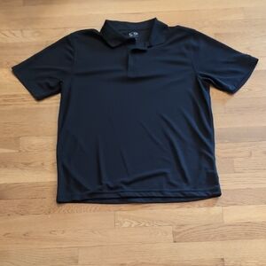 Champion Black Polo Shirt Performance Fabric